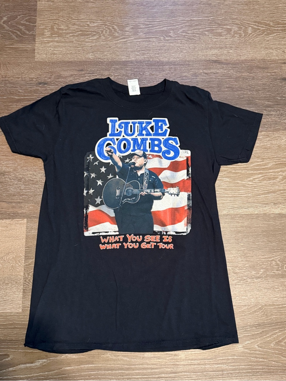 2020 Luke Combs “What You See Is What You Get” Tour Tee Black Medium